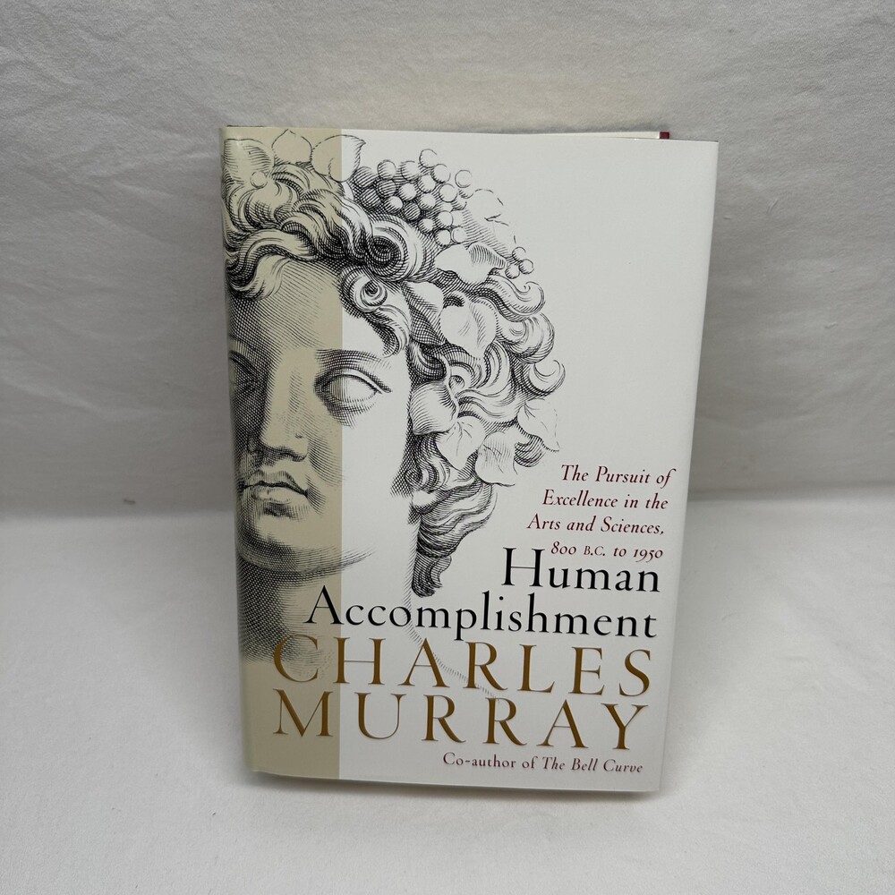 Human Accomplishment Charles Murray HarperCollins Hardcover Book Arts Sciences